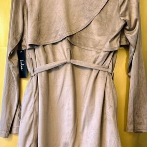 Lulu's Tan Wrap Dress